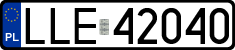License plates of Poland, Regular car plates