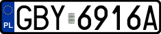 License plates of Poland, Regular car plates