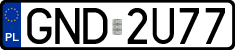 License plates of Poland, Regular car plates
