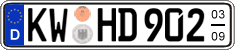 German license plate, Seasonal plates