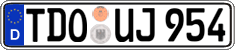 German license plate, Regular plates