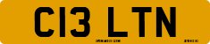 License plate of the United Kingdom, 1983 year system