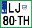 License plate of Slovenia, Motorcycles