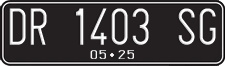 License plate of Indonesia, Regular plates