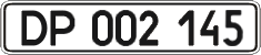 License plate Ukraine, Diplomatic