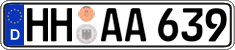 German license plate, Regular plates