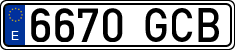 License plates of Spain, Ordinary (2000)