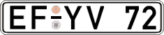 German license plate, Regular plates