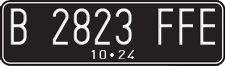 License plate of Indonesia, Regular plates