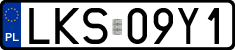 License plates of Poland, Regular car plates