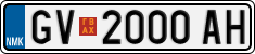 License plate of North Macedonia, Regular plates (2012)