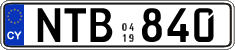 License plate of Cyprus, Regular plates