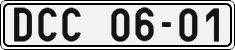 License plate of the Czech Republic, Cars (1960)