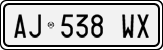 License plate of Italy, Cars (1994 year series)