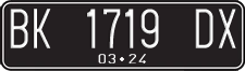 License plate of Indonesia, Regular plates
