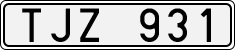 License plate of Sweden, Regular plates