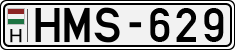 license plates of Hungary, Cars (1990)