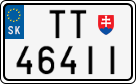 License plate of Slovakia, Motorcycles