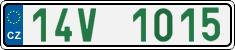 License plate of the Czech Republic, Oldtimers (2001)