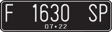 License plate of Indonesia, Regular plates