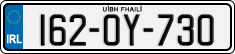 License plate of Ireland, Regular plates