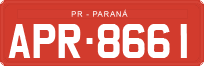 License plate of Brazil, Commercial vehicles (1990)