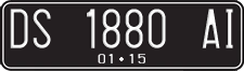 License plate of Indonesia, Regular plates