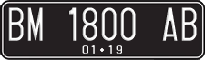 License plate of Indonesia, Regular plates