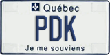 Quebec, Vanity Plates
