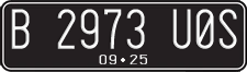 License plate of Indonesia, Regular plates
