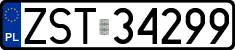 License plates of Poland, Regular car plates