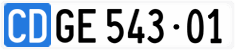 License plate of Switzerland, Diplomatic