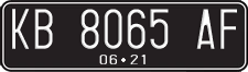 License plate of Indonesia, Regular plates