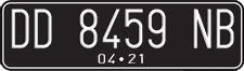 License plate of Indonesia, Regular plates