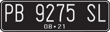 License plate of Indonesia, Regular plates