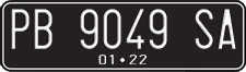 License plate of Indonesia, Regular plates