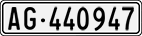 License plate of Switzerland, Cars