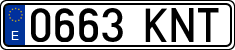 License plates of Spain, Ordinary (2000)