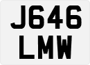 License plate of the United Kingdom, 1983 year system