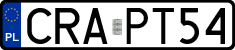 License plates of Poland, Regular car plates