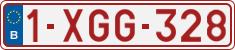 License plate of Belgium, Regular plates (2010)
