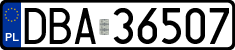License plates of Poland, Regular car plates