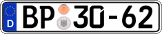 German license plate, Authorities and federal agencies