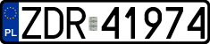 License plates of Poland, Regular car plates