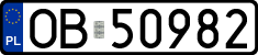 License plates of Poland, Regular car plates