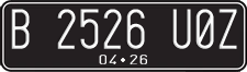 License plate of Indonesia, Regular plates