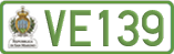 License plate of San Marino, Electric vehicles (123(4))
