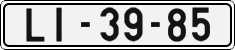 License plate of the Czech Republic, Cars (1960)