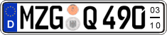 German license plate, Seasonal plates