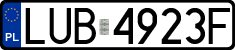 License plates of Poland, Regular car plates